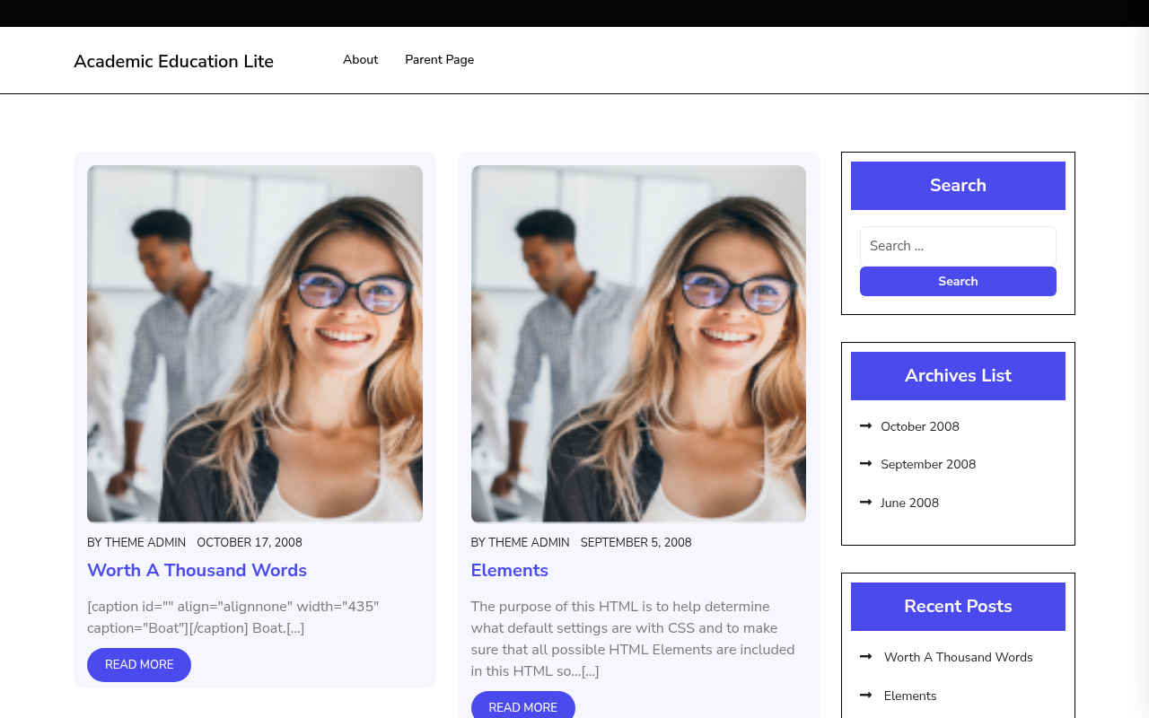 Десктоп — Academic Education Lite