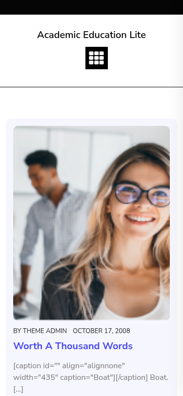 Мобильный вид — Academic Education Lite