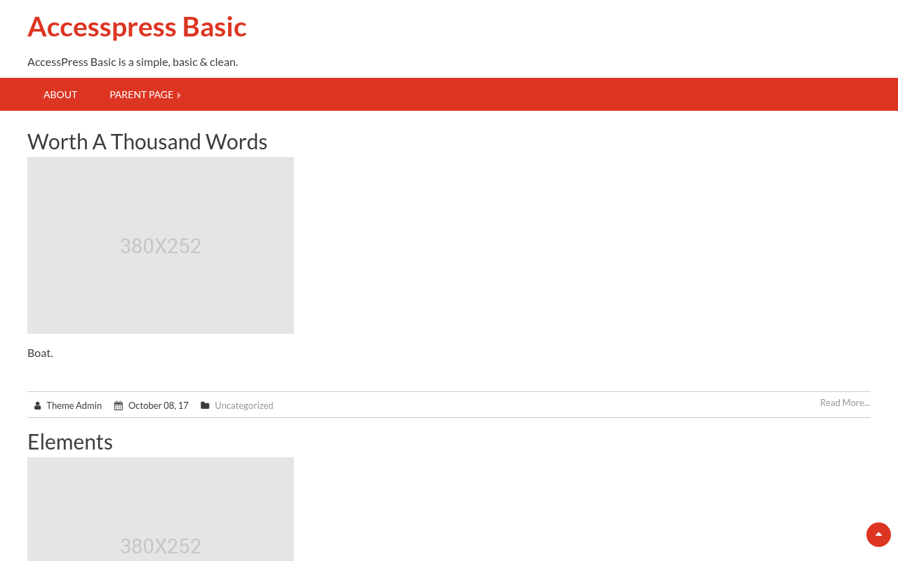 Десктоп — Accesspress Basic