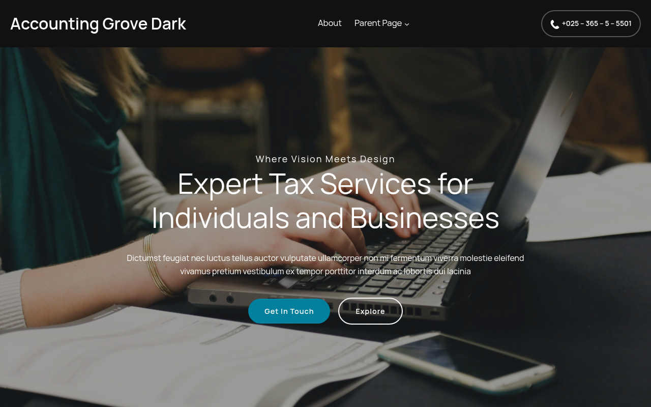 Десктоп — Accounting Grove Dark