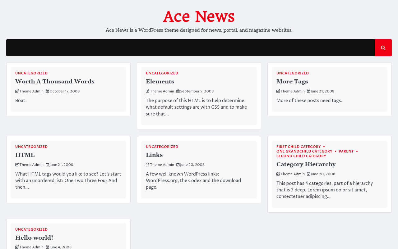 Десктоп — Ace News