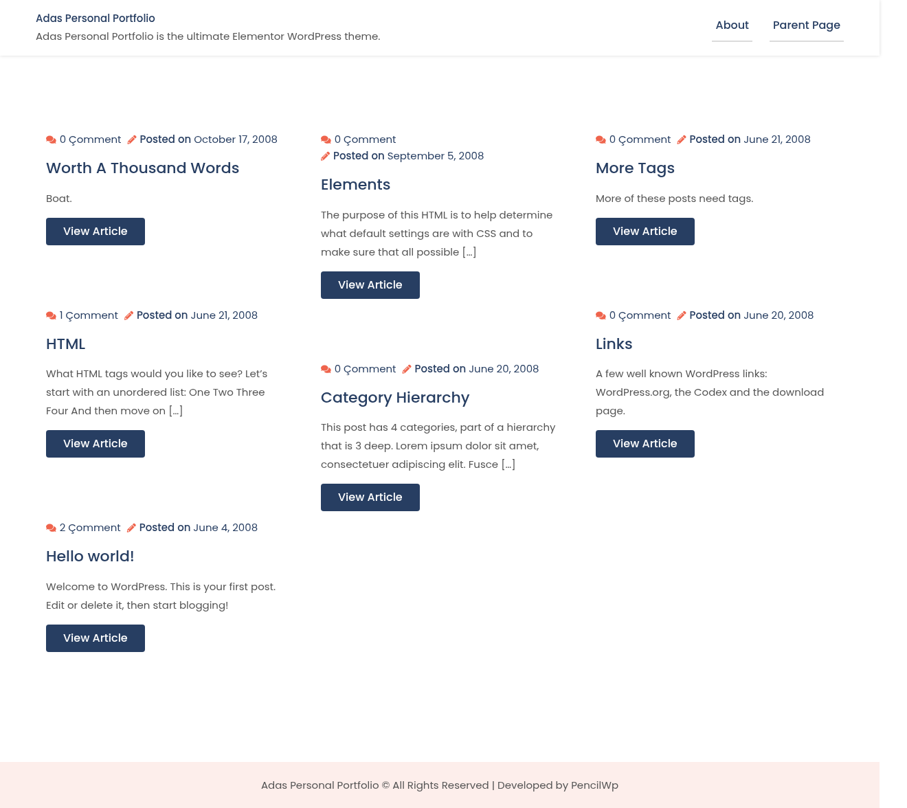 Десктоп (ниже) — Adas Personal Portfolio
