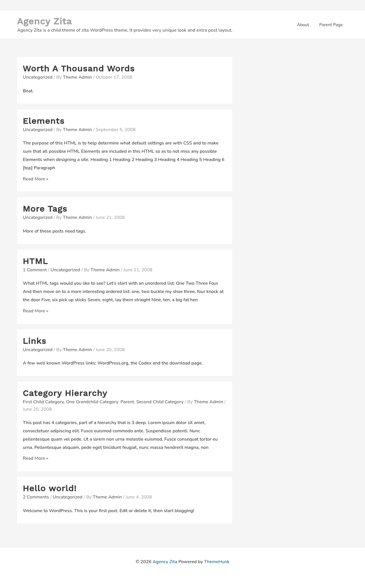 Десктоп (ниже) — Agency Zita