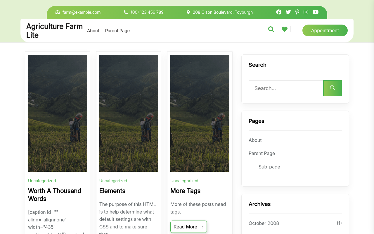 Десктоп — Agriculture Farm Lite
