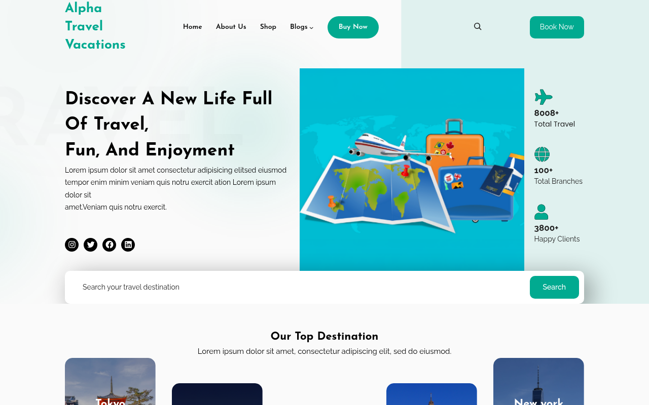 Десктоп — Alpha Travel Vacations