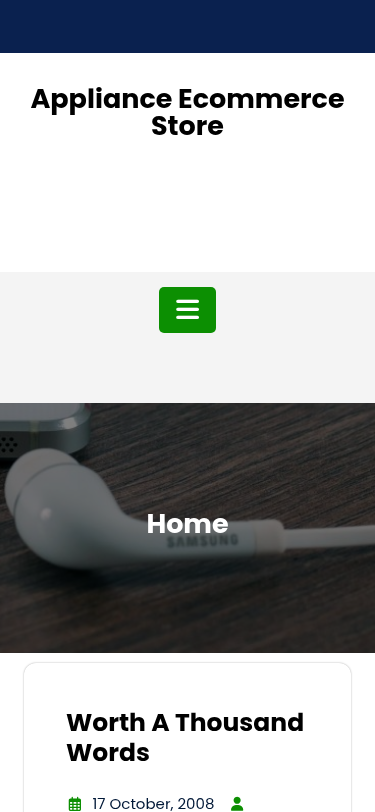 Мобильный вид — Appliance Ecommerce Store