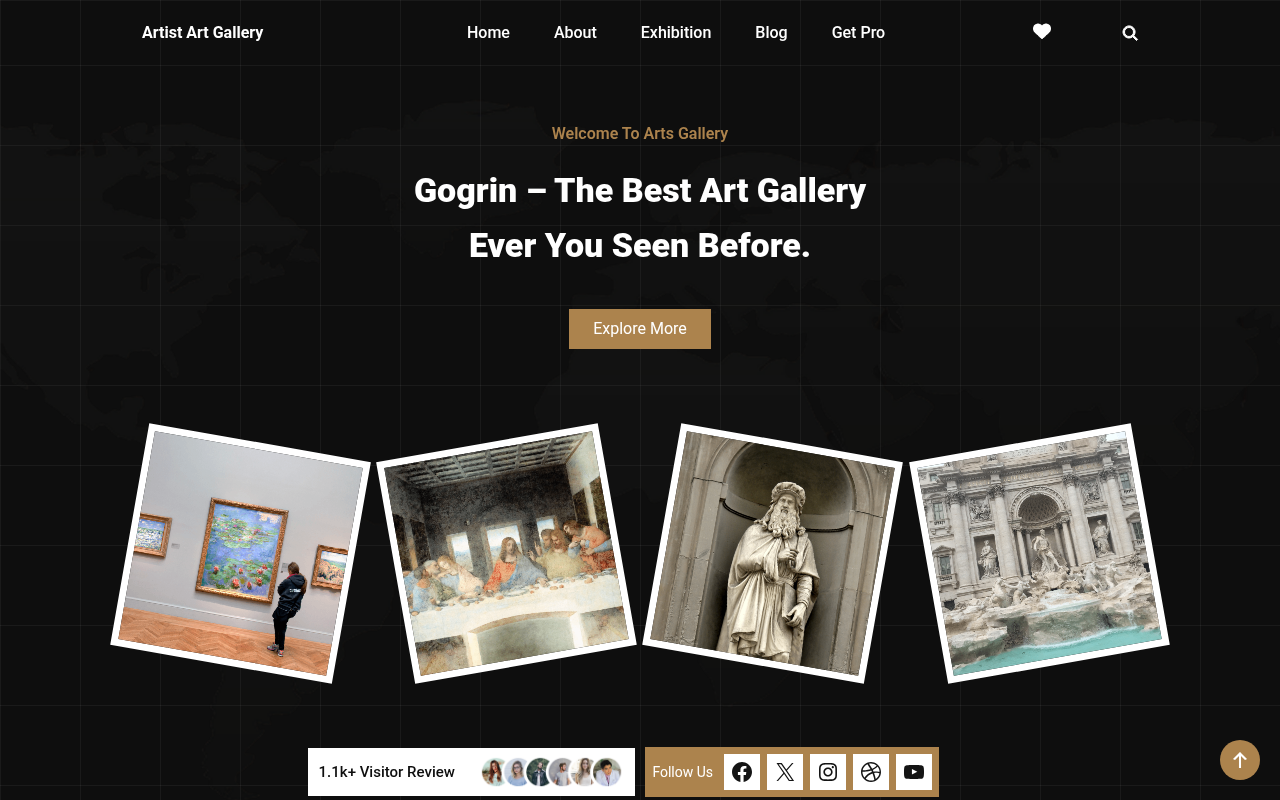 Десктоп — Artist Art Gallery