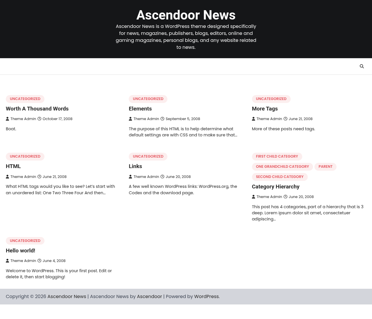 Десктоп (ниже) — Ascendoor News