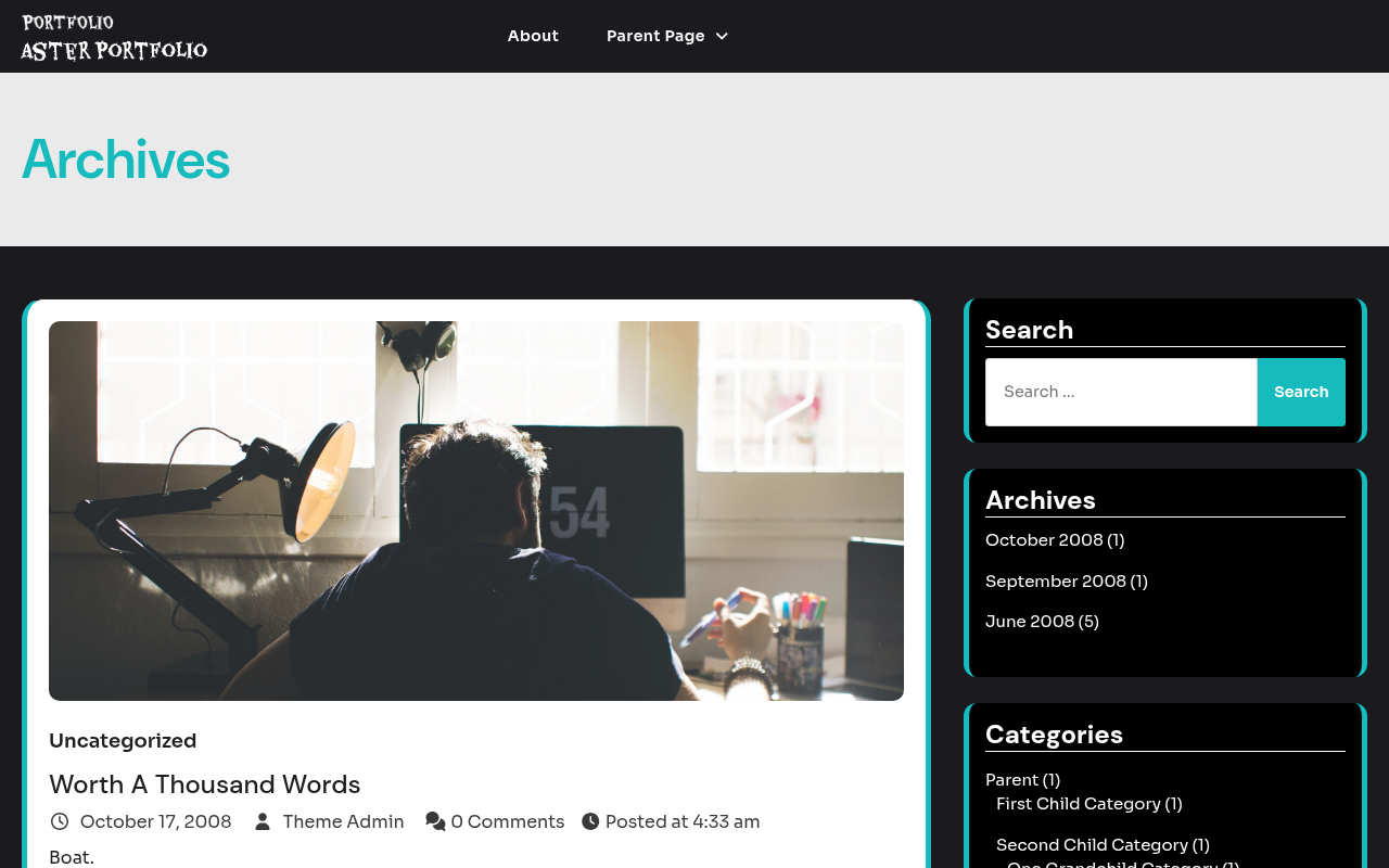 Десктоп — Aster Portfolio