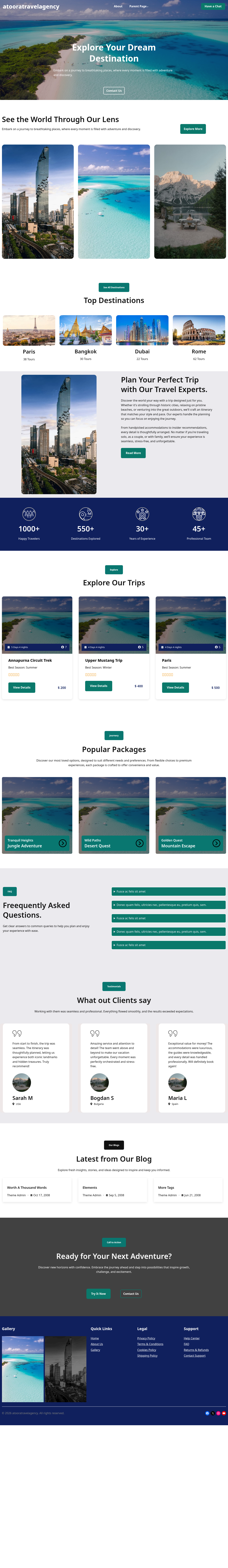 Десктоп (ниже) — atooratravelagency