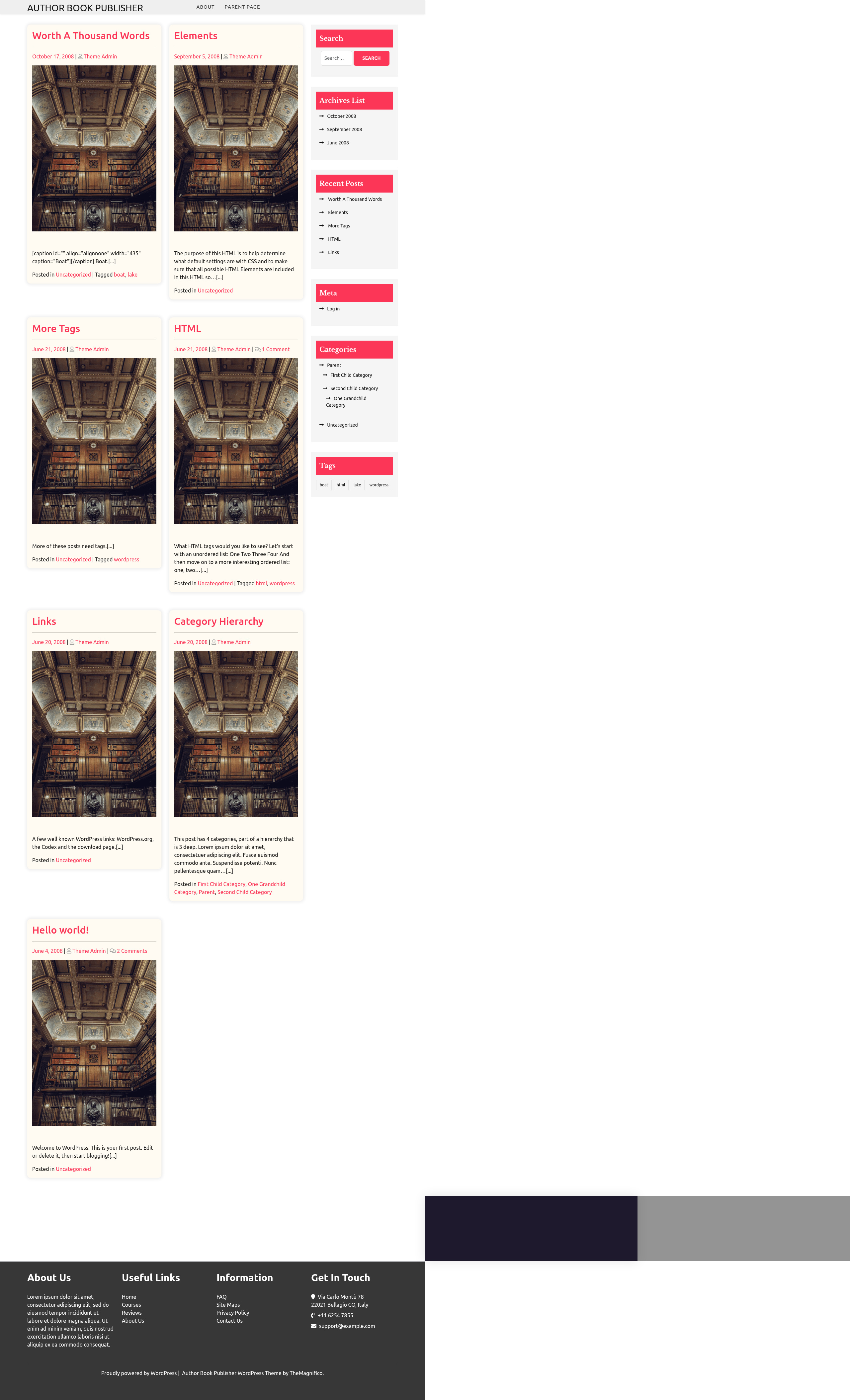 Десктоп (ниже) — Author Book Publisher