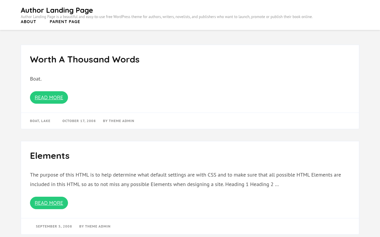 Десктоп — Author Landing Page