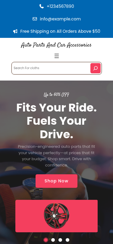 Мобильный вид — Auto Parts and Car Accessories