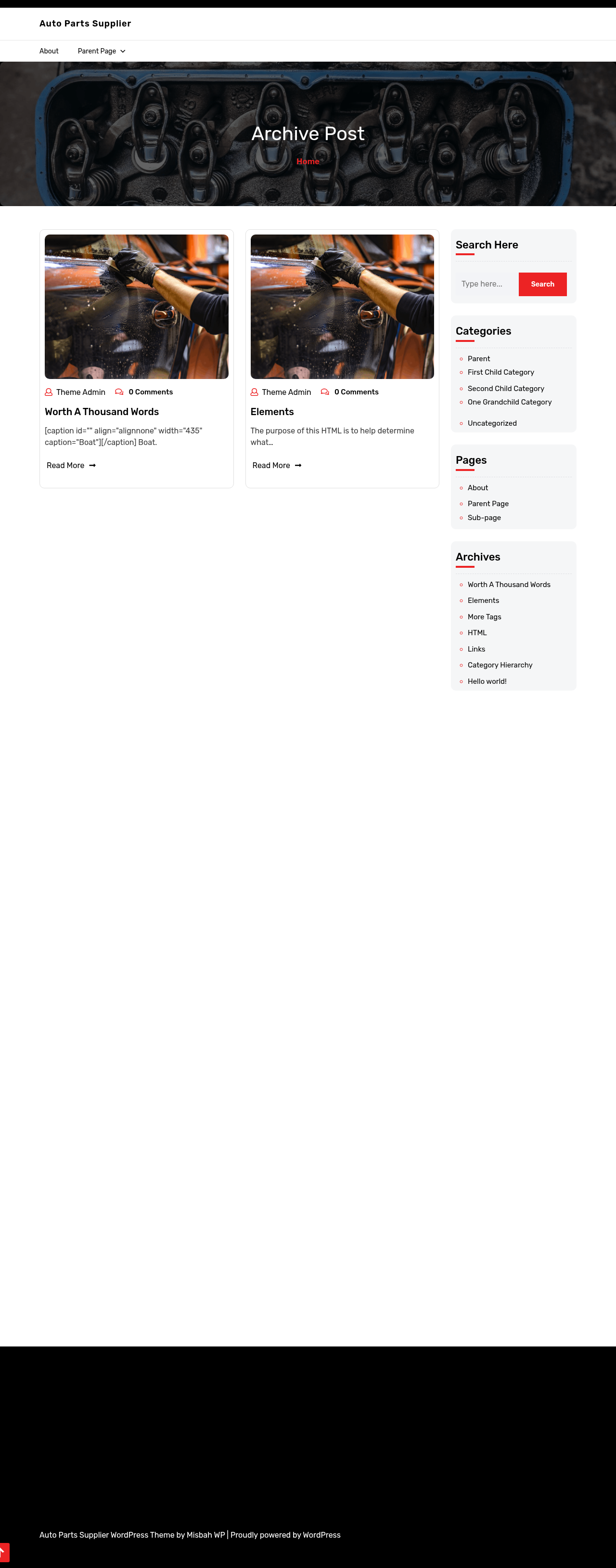 Десктоп (ниже) — Auto Parts Supplier