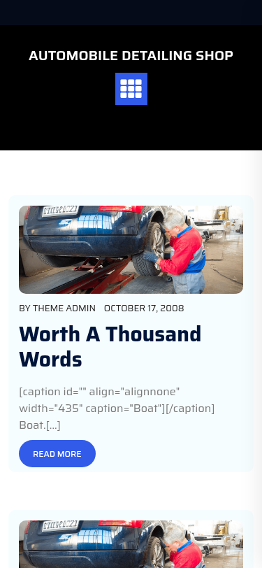Мобильный вид — Automobile Detailing Shop