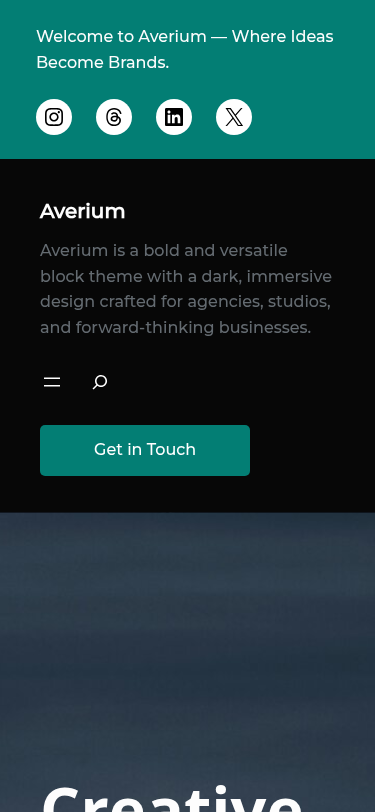 Мобильный вид — Averium