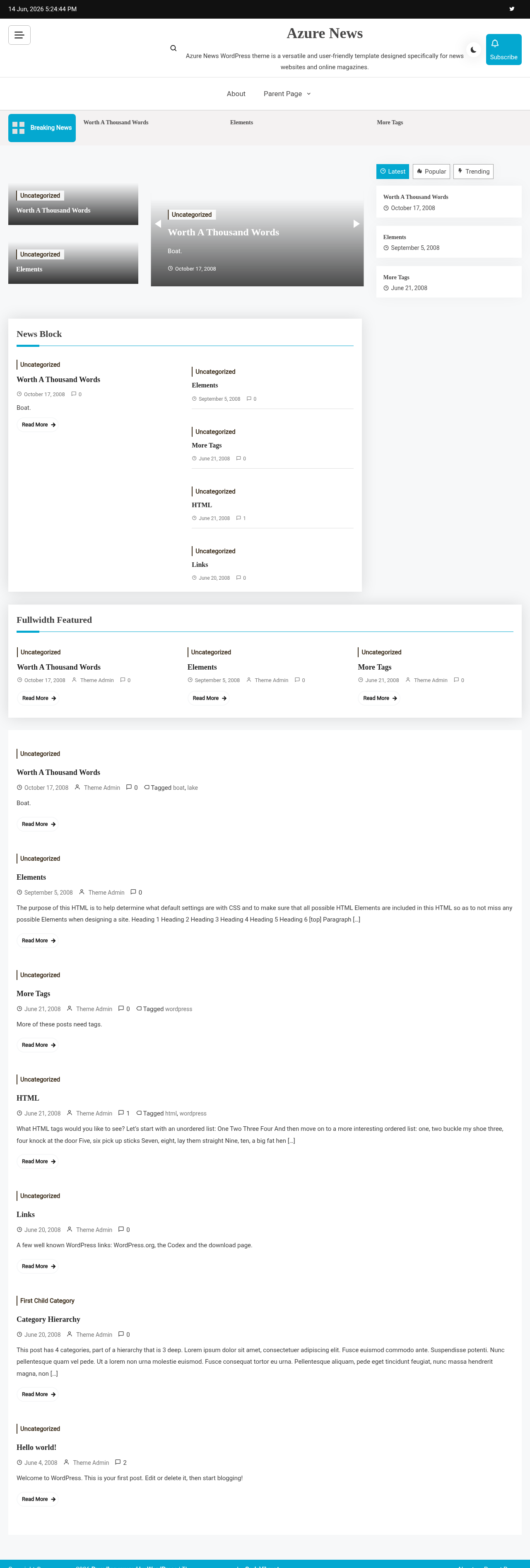 Десктоп (ниже) — Azure News