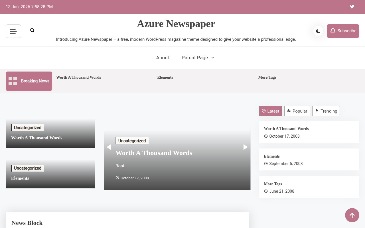 Десктоп — Azure Newspaper