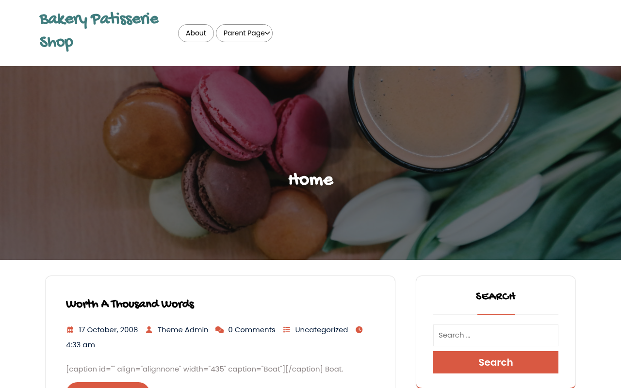 Десктоп — Bakery Patisserie Shop