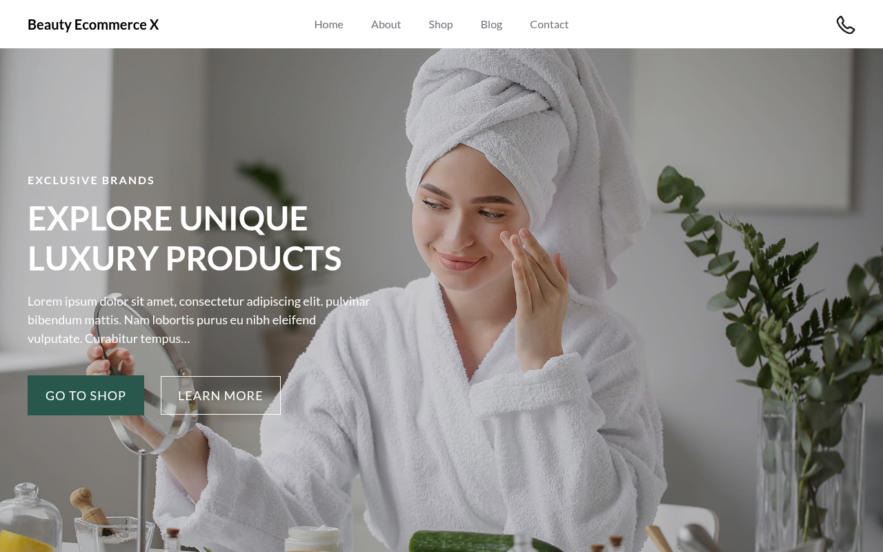 Десктоп — Beauty Ecommerce X