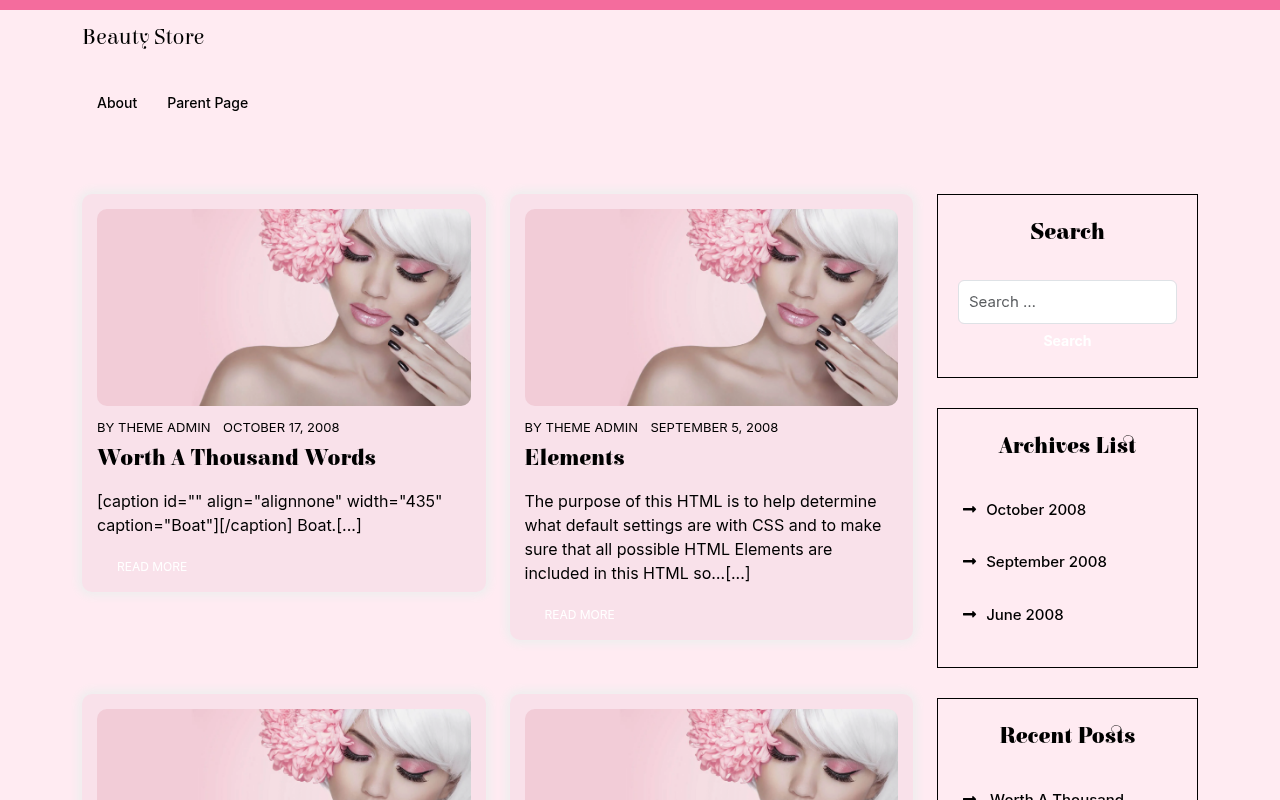 Десктоп — Beauty Store