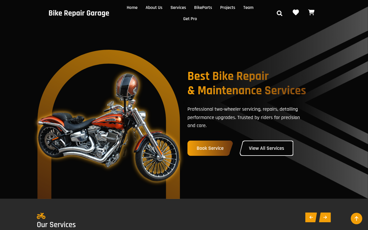 Десктоп — Bike Repair Garage