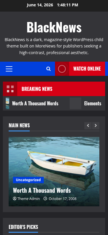 Мобильный вид — BlackNews
