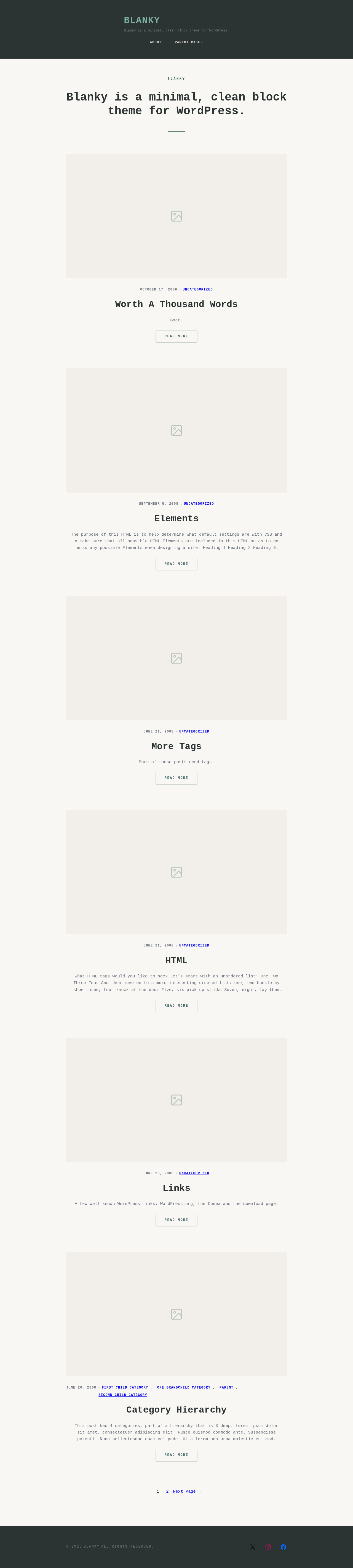 Десктоп (ниже) — Blanky