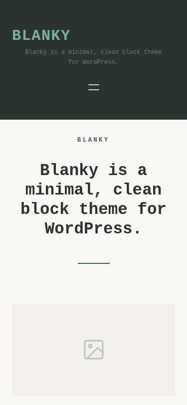 Мобильный вид — Blanky