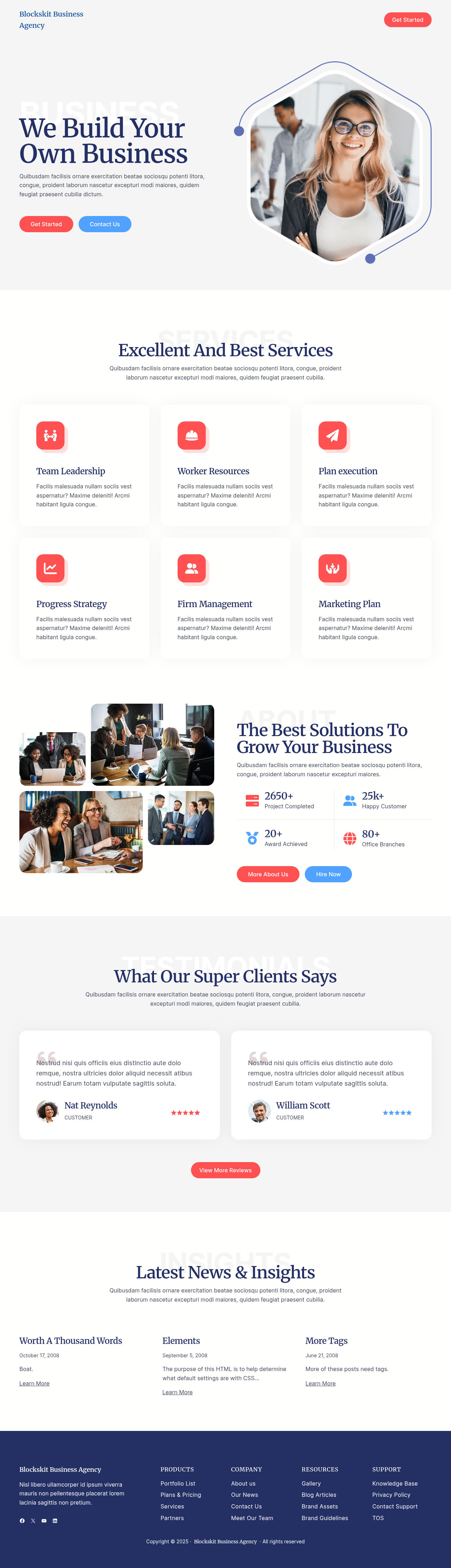 Десктоп (ниже) — Blockskit Business Agency