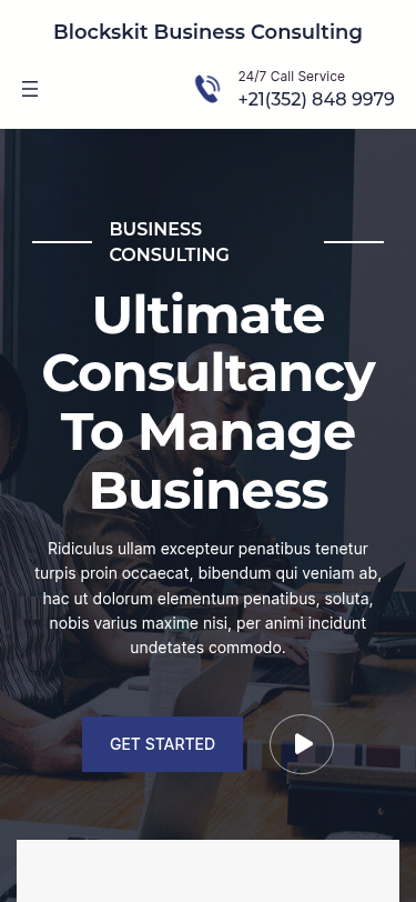 Мобильный вид — Blockskit Business Consulting