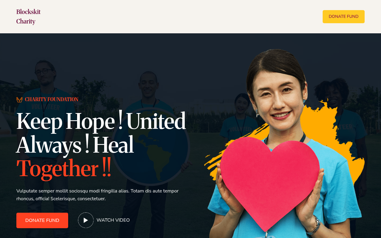 Десктоп — Blockskit Charity