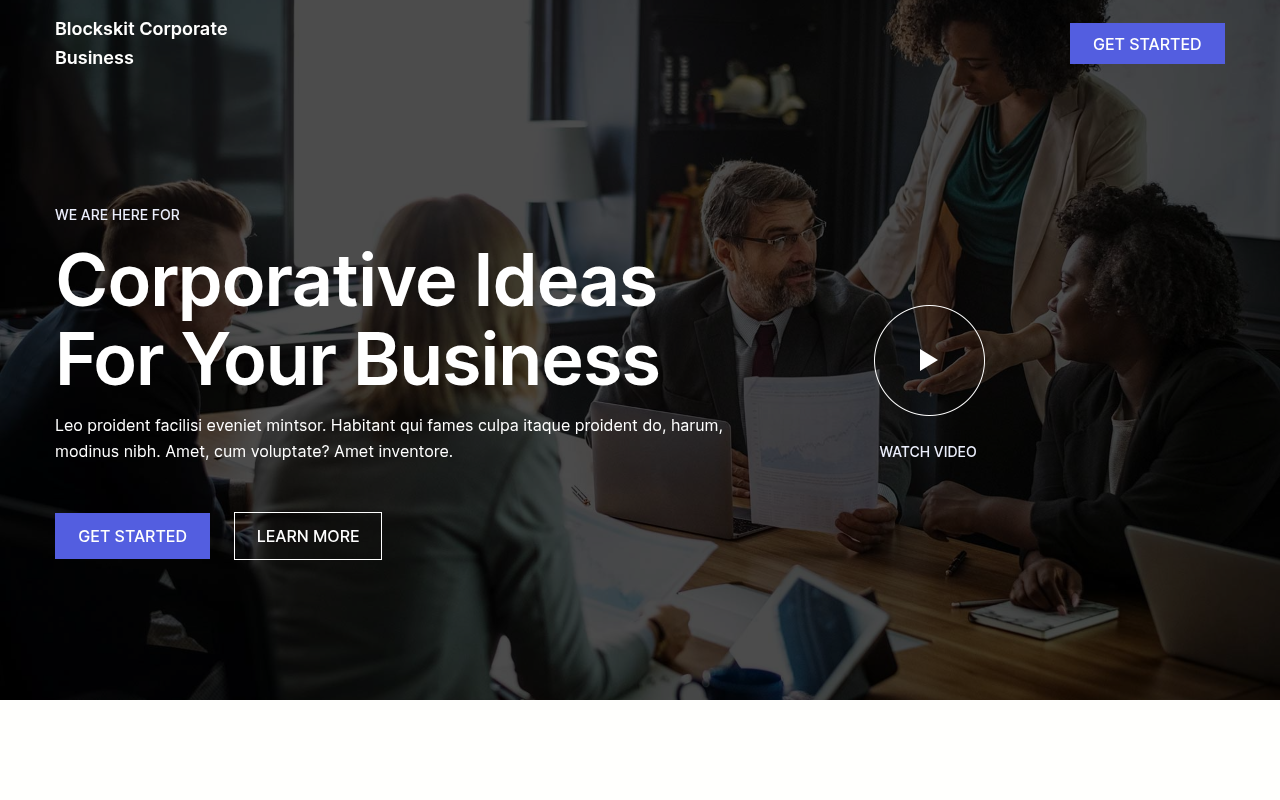Десктоп — Blockskit Corporate Business