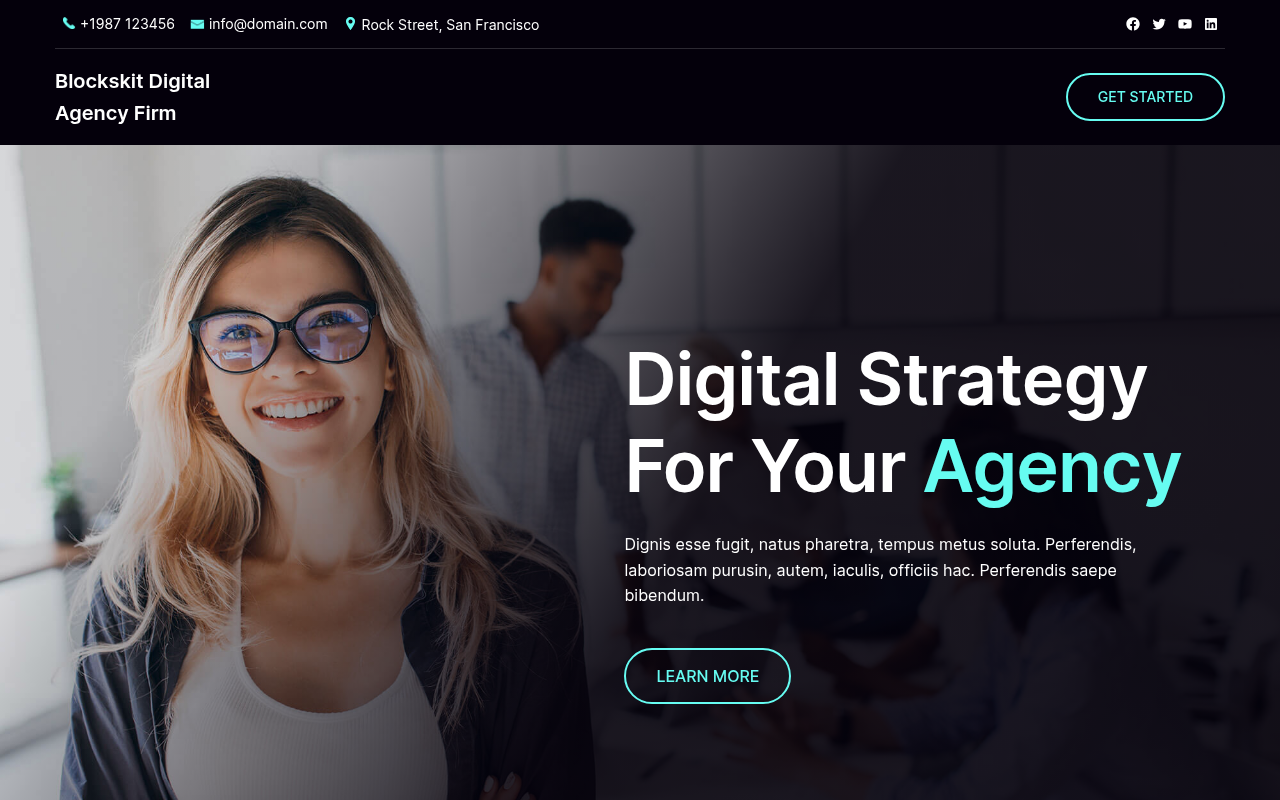 Десктоп — Blockskit Digital Agency Firm