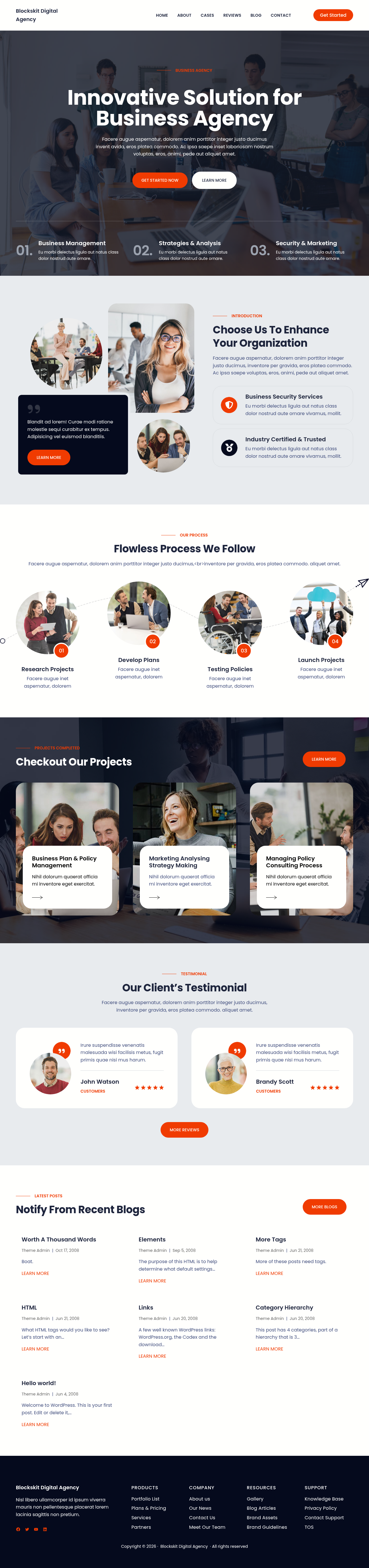 Десктоп (ниже) — Blockskit Digital Agency