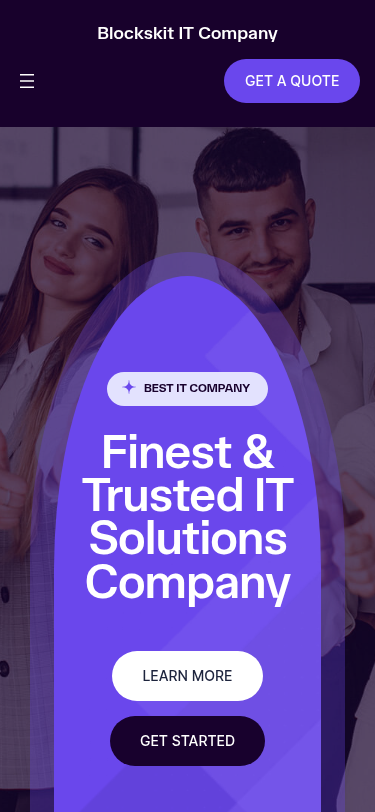 Мобильный вид — Blockskit IT Company