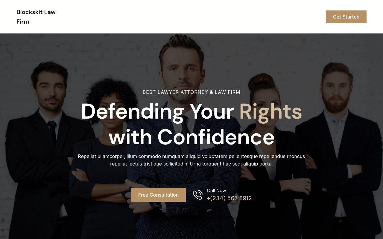 Десктоп — Blockskit Law Firm