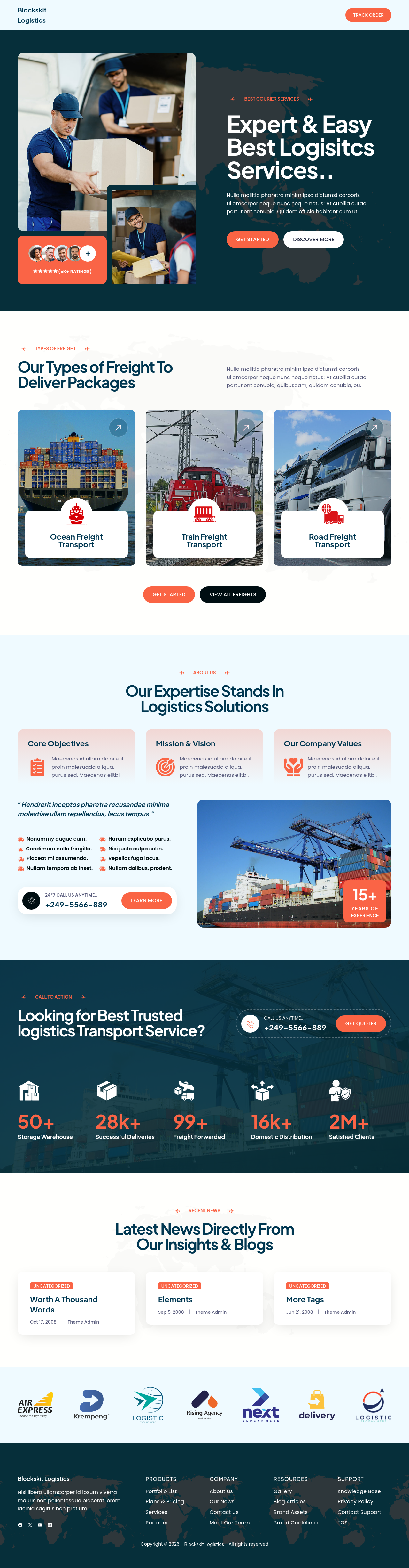 Десктоп (ниже) — Blockskit Logistics