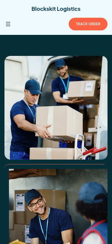 Мобильный вид — Blockskit Logistics