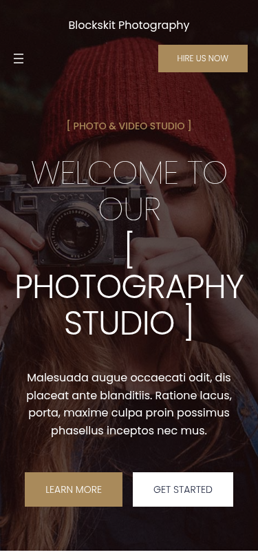 Мобильный вид — Blockskit Photography