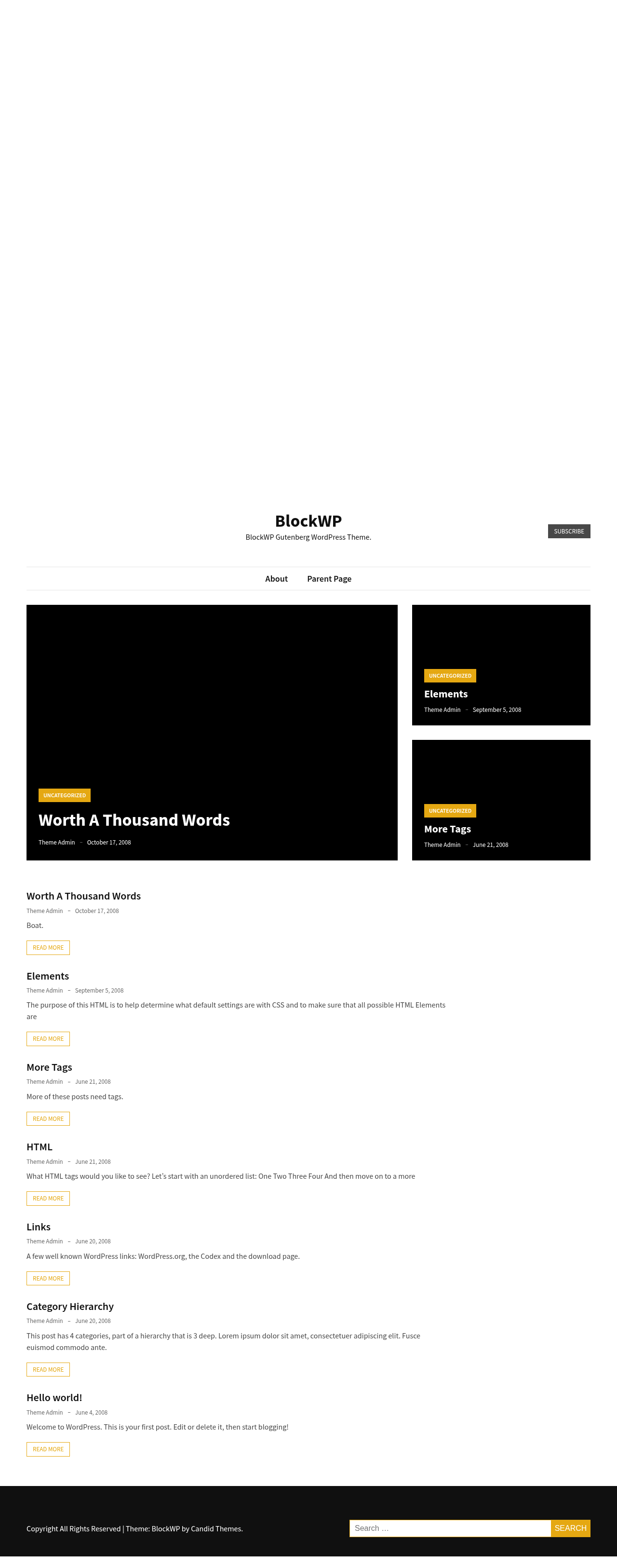 Десктоп (ниже) — BlockWP
