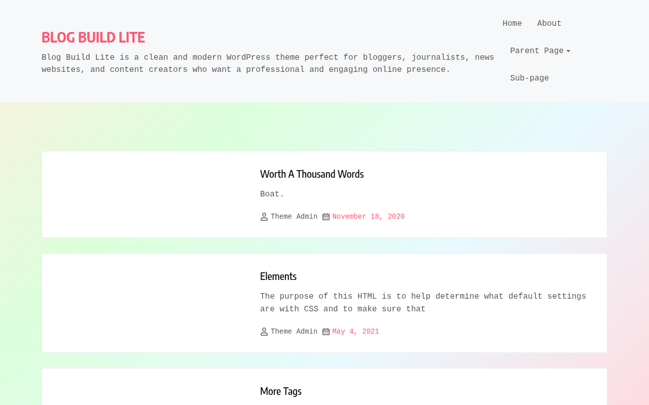 Десктоп — Blog Build Lite