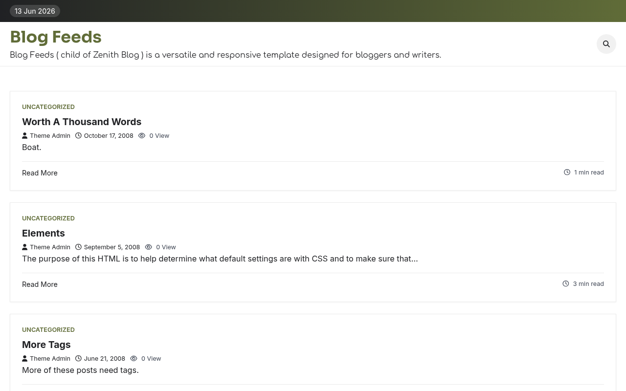 Десктоп — Blog Feeds
