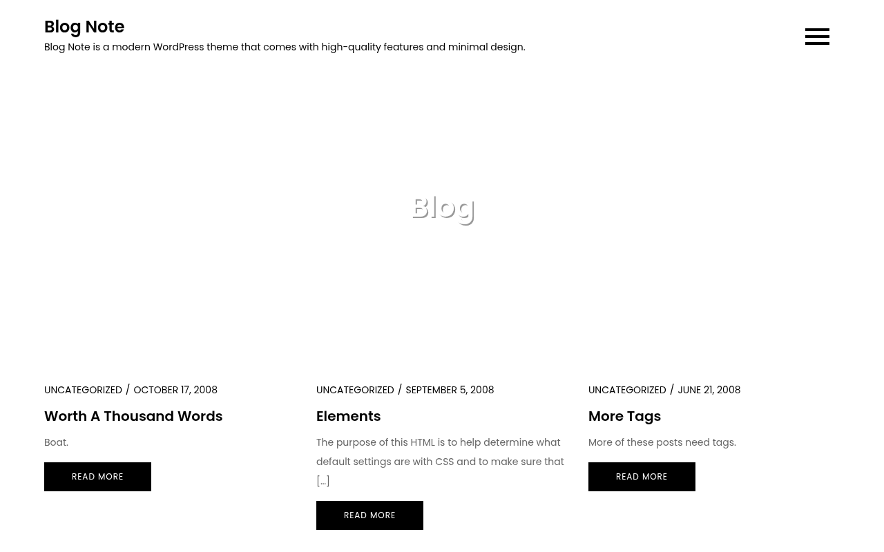 Десктоп — Blog Note