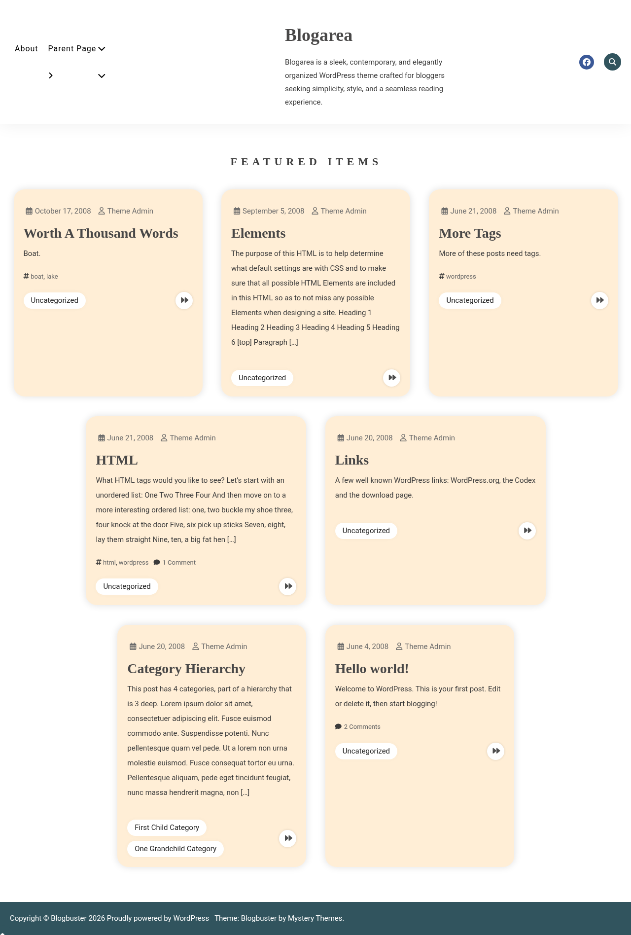 Десктоп (ниже) — Blogarea