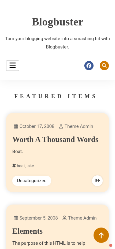 Мобильный вид — Blogbuster