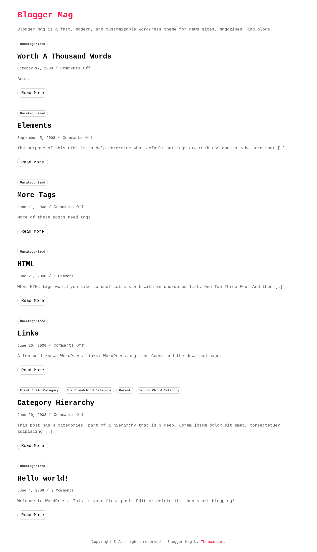 Десктоп (ниже) — Blogger Mag