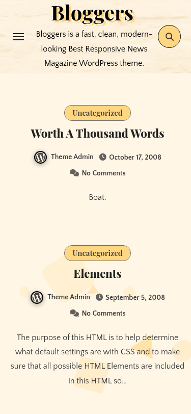 Мобильный вид — Bloggers