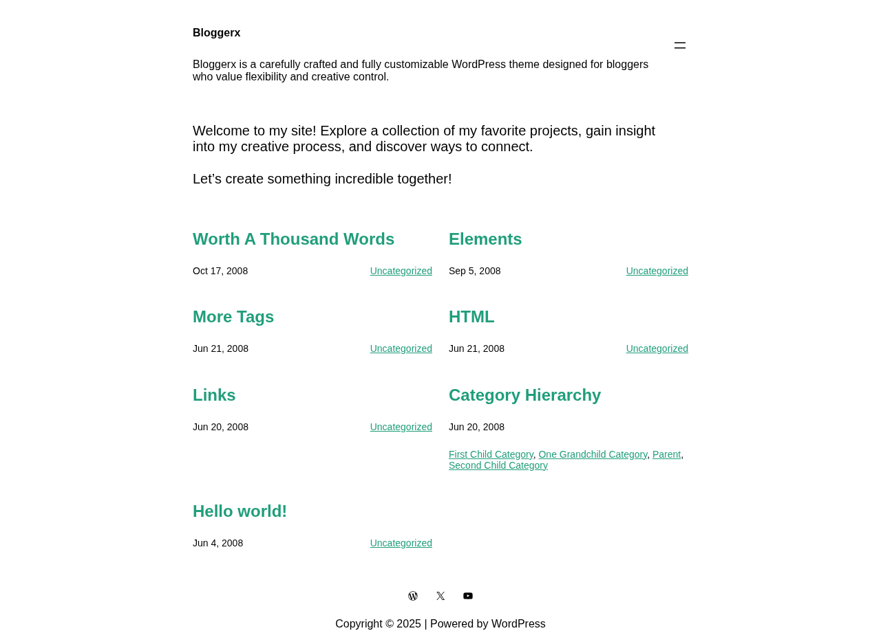 Десктоп (ниже) — Bloggerx