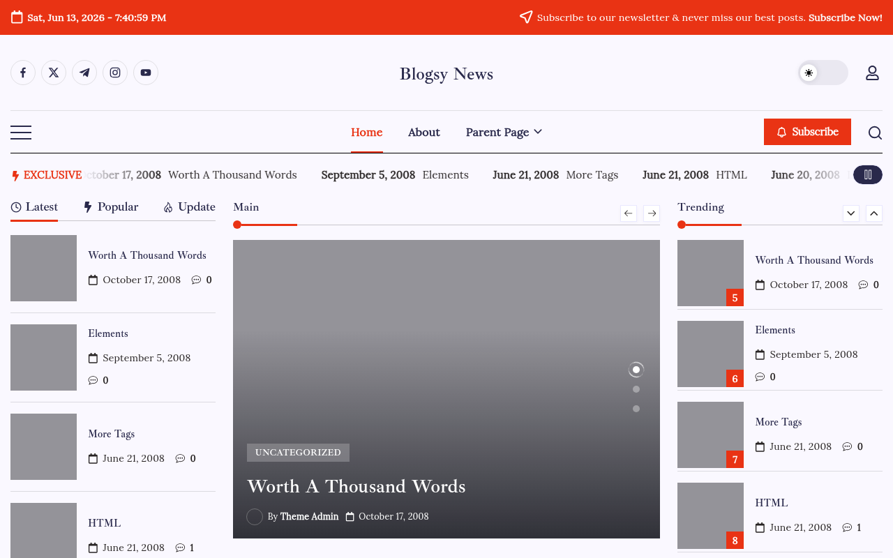 Десктоп — Blogsy News